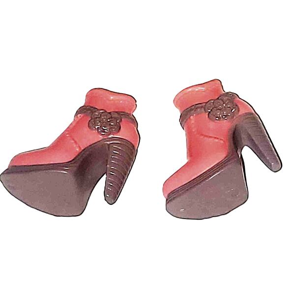 Barbie My Scene Coral Ankle Boots - Picture 2 of 4